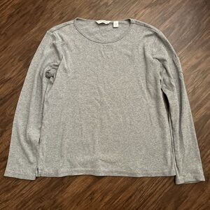 Liz Claiborne Heather Gray Knit Top